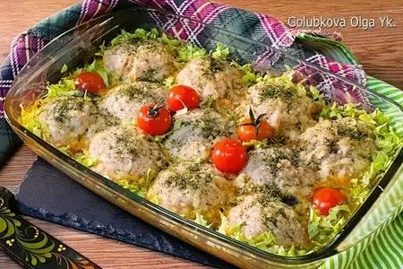 Мясные ежики с рисом и подливой