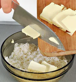 Рис с редисом и лимоном