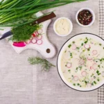 Окрошка классическая с колбасой
