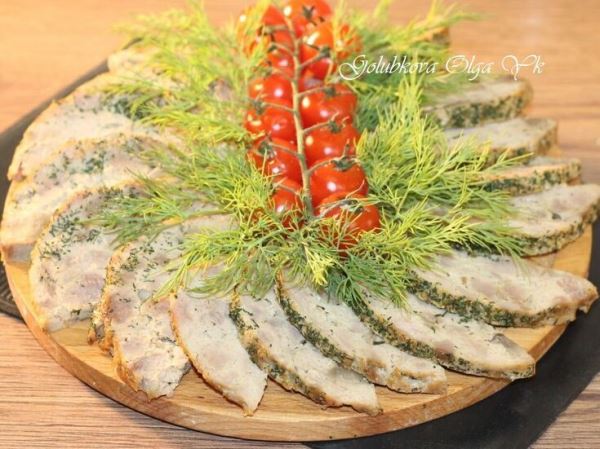 Ветчина из курицы и индейки