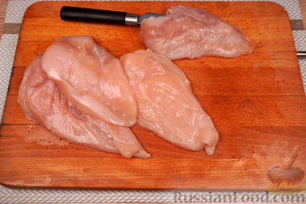 Куриные кармашки с абрикосами и сливочным сыром